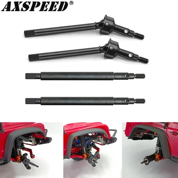 Передние и задние осевые валы AXSPEED Steel CVD Dogbone для 1/18 гусеничного радиоуправляемого TRX4M Bronco Defender Запчасти для модернизации
