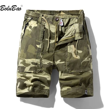 Повседневные шорты BOLUBAO 2023, мужские весенне-летние товары, облегающие камуфляжные шорты из чистого хлопка, Высококачественный дизайн, горячие шорты для мужчин