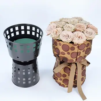 Простой пластиковый держатель для цветов, форма для упаковки цветов без запаха, гладкая на ощупь, не деформирующаяся Пластиковая форма для упаковки вкладышей для цветов