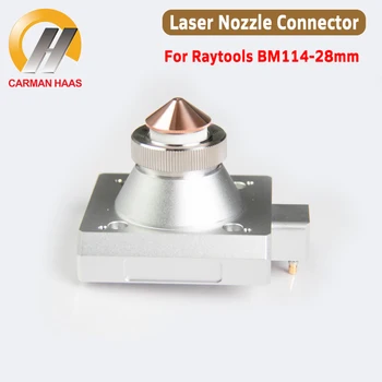 Разъем сопла Carmanhaas Laser TRA для Raytools BM114 Плоская лазерная режущая головка 28 мм в сборе с соплами
