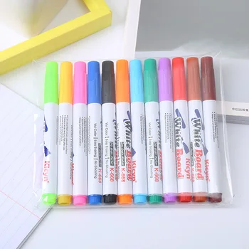Ручка для рисования водой Маркеры для белой доски с плавающими чернилами Водные ручки для рисования каракулями