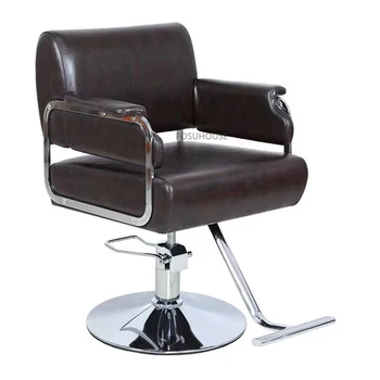 Современные парикмахерские кресла из искусственной кожи для мебели салона Парикмахерские кресла для салонов Удобные Специальные Парикмахерские кресла