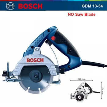 Станок для резки мрамора Bosch GDM 13-34 Циркулярная пила Сверхмощный Резак для мрамора 1300 Вт 12000 об/мин Плиткорез Каменный Станок Высокой мощности