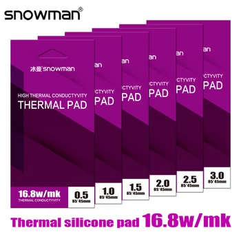 Термопаста SNOWMAN 16,8 Вт /мк Процессор GPU Видеокарта Водяного Охлаждения Материнская Плата M.2 SSD Оперативная Память Непроводящий Силиконовый Коврик Разного Размера