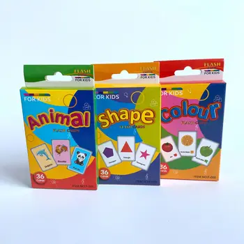 Форма карточки для изучения английского языка для детей, обучающая карточка цвета животного, обучающая карточка для когнитивного флэш-обучения, обучающие игрушки для детей раннего возраста