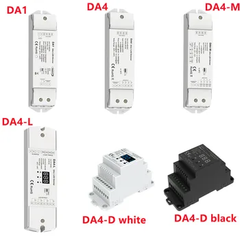 Цифровой диммер DALI CV PWM 1/4 адреса DALI, потребляемая мощность DC12/24V, дисплей 1/4 канала, автоматически назначаемый DALI master