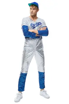 Элтон Джон Доджерс, косплей костюм, Бейсбольная форма Dodgers Для мужчин и женщин, карнавальные костюмы на Хэллоуин